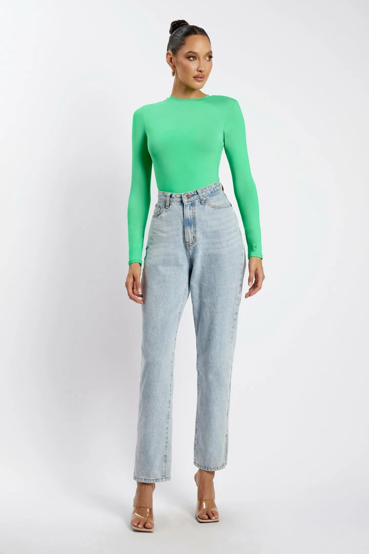 WXI Delilah Long Sleeve Crew Neck Bodysuit - Fresh Green 5 WXI Delilah Long Sleeve Crew Neck Bodysuit - Fresh Green