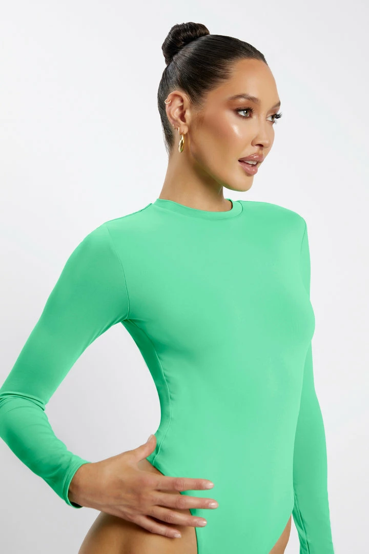 WXI Delilah Long Sleeve Crew Neck Bodysuit - Fresh Green 8 WXI Delilah Long Sleeve Crew Neck Bodysuit - Fresh Green