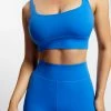 MGH Elise V Back Cami Crop Top - Cobalt Blue