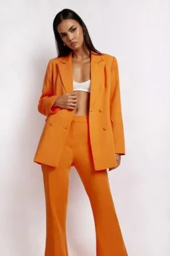 WNT Two Piece Sets Madison Oversized Blazer - Tangerine