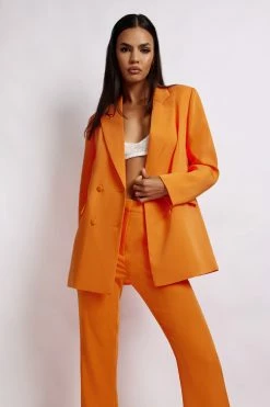 WNT Two Piece Sets Madison Oversized Blazer - Tangerine 21 WNT Two Piece Sets Madison Oversized Blazer - Tangerine