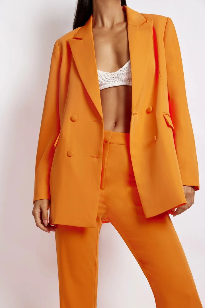 WNT Two Piece Sets Madison Oversized Blazer - Tangerine 10 WNT Two Piece Sets Madison Oversized Blazer - Tangerine