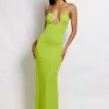 WXI DRESSES Kirsty Strappy Circle Cutout Maxi Dress - Apple