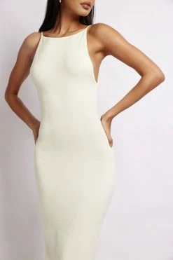 SOP Kelly Cross Back Square Neck Dress - White 8 SOP Kelly Cross Back Square Neck Dress - White