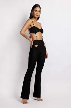 BSD Celeste Mesh Two Piece Jumpsuit - Black