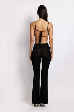 BSD Celeste Mesh Two Piece Jumpsuit - Black