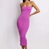 WXI Cassidy Strapless Midi Dress - Violet