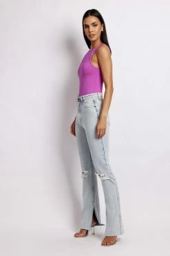 WXI All Tops Jordyn Tank Sleeveless Bodysuit - Violet