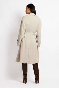 WNT Keily Super Oversized Trench Coat - Bone