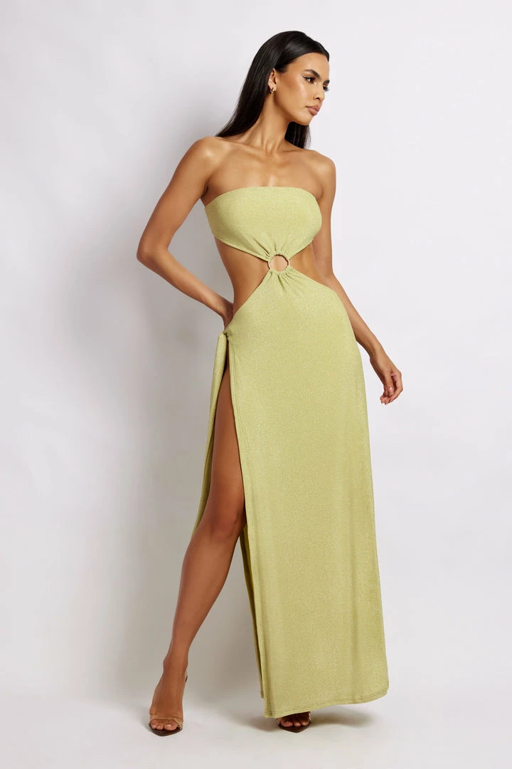 ROM Sierra Strapless Shimmer Dress - Green Shimmer DRESSES 7 ROM Sierra Strapless Shimmer Dress - Green Shimmer DRESSES