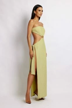 ROM Sierra Strapless Shimmer Dress - Green Shimmer DRESSES 10 ROM Sierra Strapless Shimmer Dress - Green Shimmer DRESSES