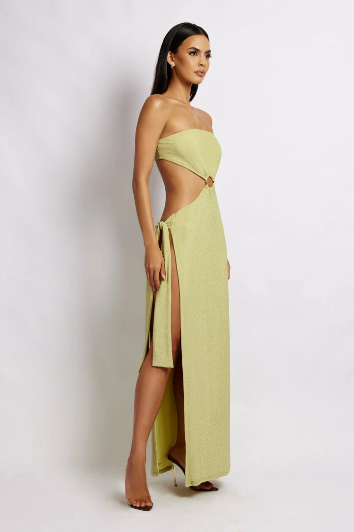 ROM Sierra Strapless Shimmer Dress - Green Shimmer DRESSES 4 ROM Sierra Strapless Shimmer Dress - Green Shimmer DRESSES