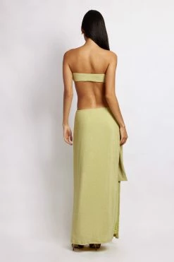 ROM Sierra Strapless Shimmer Dress - Green Shimmer DRESSES