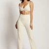 EMS Deanna Wide Leg Knitted Pants - Cream All Bottoms