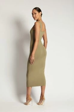 WXI DRESSES Jhene Tank Maxi Dress - Moss