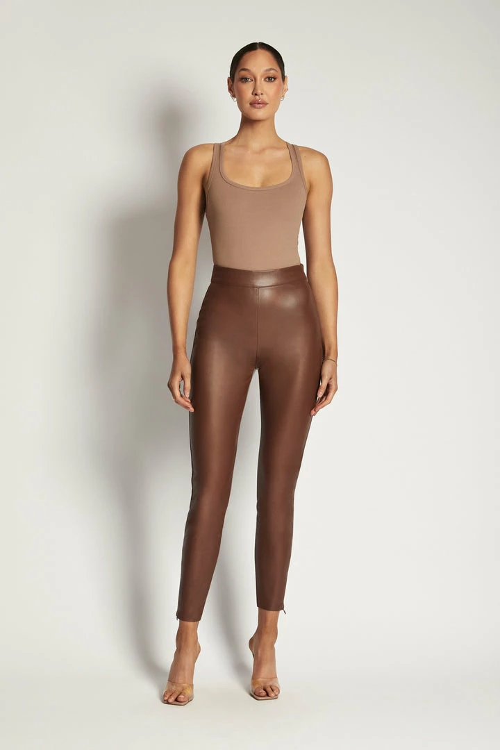ROM London Ribbed Racer Back Bodysuit - Latte 9 ROM London Ribbed Racer Back Bodysuit - Latte