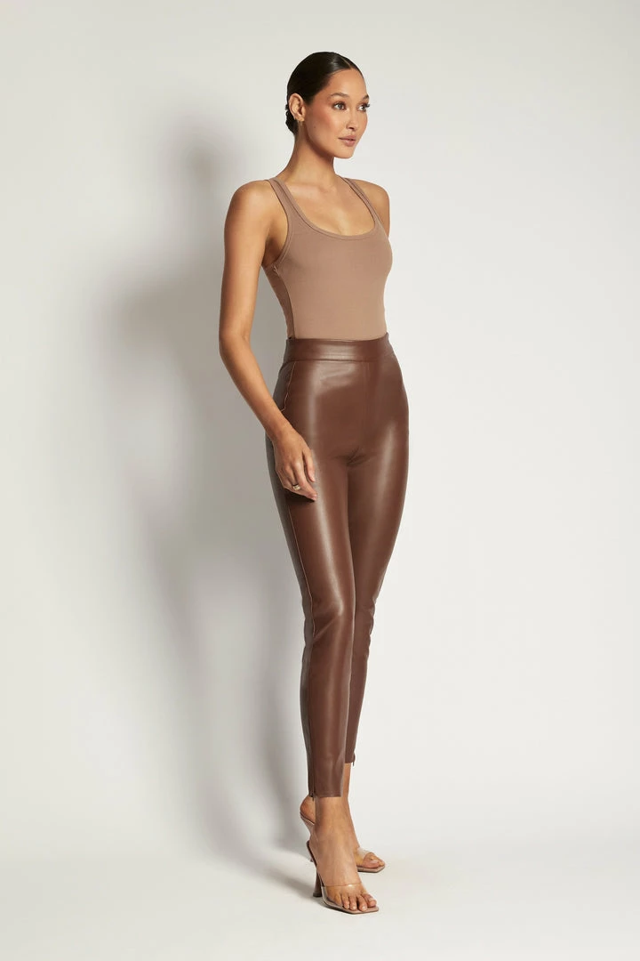 ROM London Ribbed Racer Back Bodysuit - Latte 12 ROM London Ribbed Racer Back Bodysuit - Latte