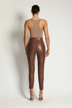 ROM London Ribbed Racer Back Bodysuit - Latte 19 ROM London Ribbed Racer Back Bodysuit - Latte