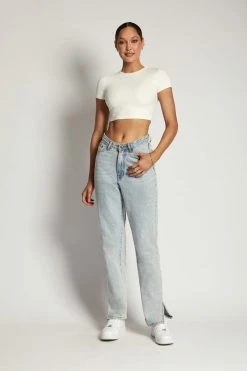 ROM Alba Ribbed Tshirt - White