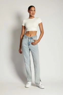 ROM Alba Ribbed Tshirt - White