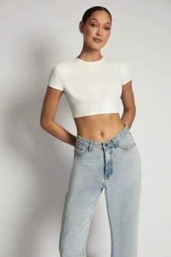 ROM Alba Ribbed Tshirt - White