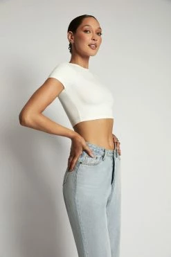 ROM Alba Ribbed Tshirt - White