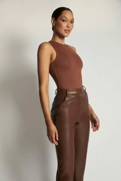 WXI Jordyn Tank Sleeveless Bodysuit - Spice