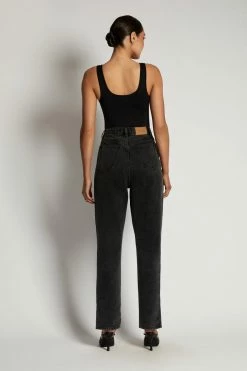 WXI Rosetta Scoop Neck Scoop Back Bodysuit - Black All Tops