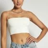 WXI Yvonne Cami Crop Top - White All Tops