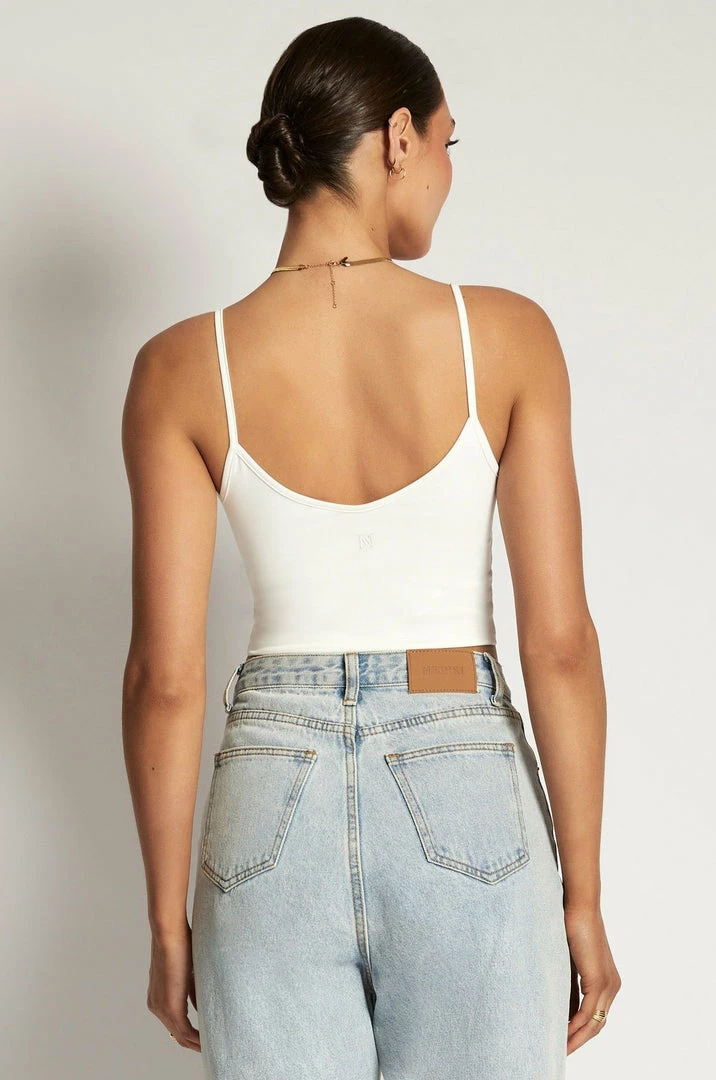 WXI Willa V Neck Crop Cami Top - White All Tops 2 WXI Willa V Neck Crop Cami Top - White All Tops