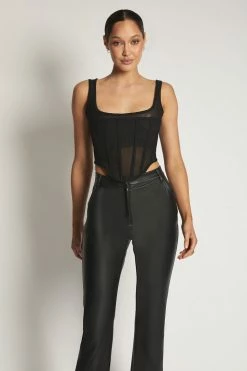 WNT All Tops Delaney Corset Bustier - Black