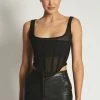 WNT All Tops Delaney Corset Bustier - Black