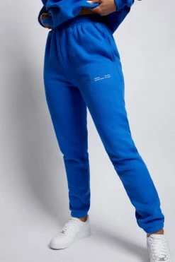 QNG Sweaters & Hoodies Camille Oversized Fleeceback Jogger - Cobalt Blue