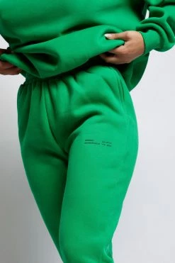 QNG Camille Oversized Fleeceback Jogger - Bright Green Sweaters & Hoodies
