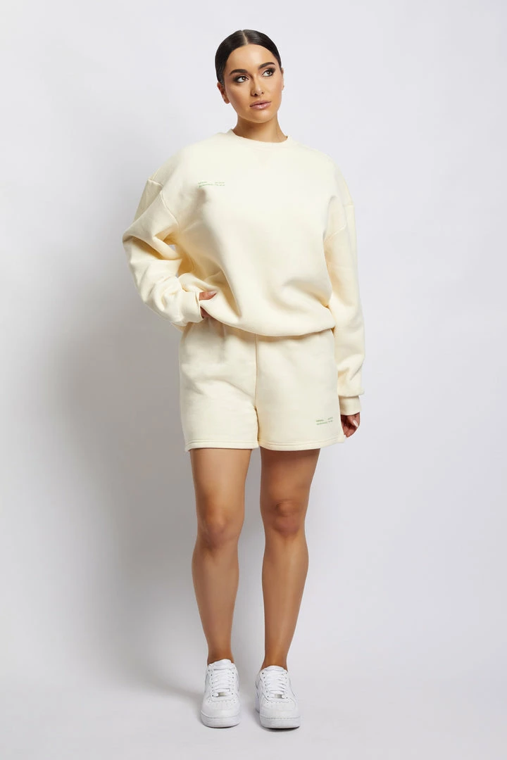 QNG Sweaters & Hoodies Jaz Oversized Fleeceback Crew Neck Jumper - Marshmallow 10 QNG Sweaters & Hoodies Jaz Oversized Fleeceback Crew Neck Jumper - Marshmallow