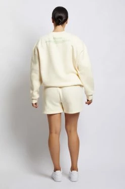 QNG Sweaters & Hoodies Jaz Oversized Fleeceback Crew Neck Jumper - Marshmallow 27 QNG Sweaters & Hoodies Jaz Oversized Fleeceback Crew Neck Jumper - Marshmallow