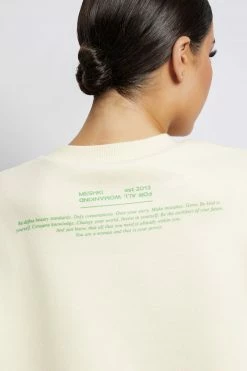 QNG Sweaters & Hoodies Jaz Oversized Fleeceback Crew Neck Jumper - Marshmallow 20 QNG Sweaters & Hoodies Jaz Oversized Fleeceback Crew Neck Jumper - Marshmallow