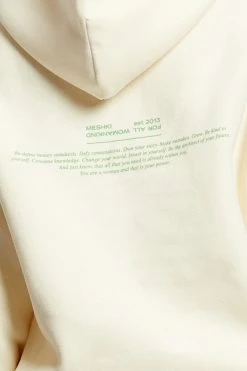 QNG Sweaters & Hoodies Bree Oversized Fleeceback Hoodie - Marshmallow