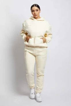 QNG Camille Oversized Fleeceback Jogger - Marshmallow