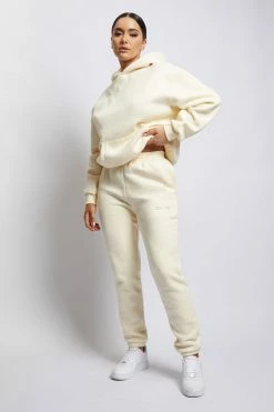 QNG Camille Oversized Fleeceback Jogger - Marshmallow