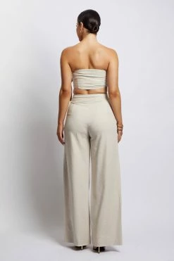 HSH Misa Linen Bandeau Crop Top - Natural All Tops