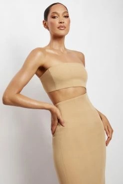 WNT DRESSES Diana Cut Out Midi Dress - Camel 15 WNT DRESSES Diana Cut Out Midi Dress - Camel
