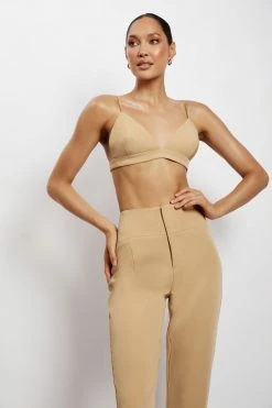 WNG Cynthia Triangle Bralette - Camel Two Piece Sets