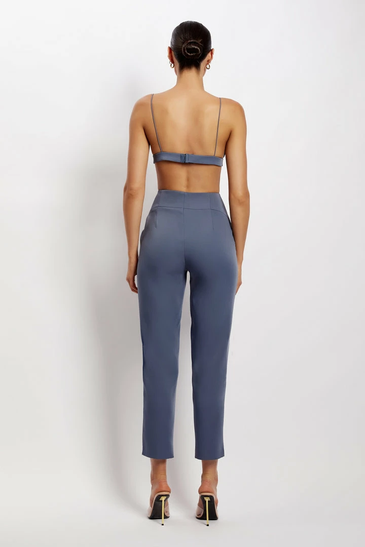 WNT Indie High Waist Pants - Steel Blue 2 WNT Indie High Waist Pants - Steel Blue