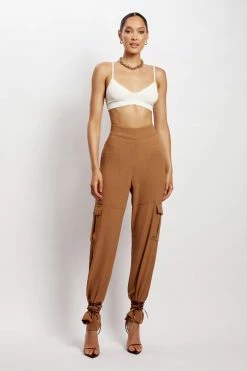WNT Malika Straight Leg Trousers - Tan 15 WNT Malika Straight Leg Trousers - Tan