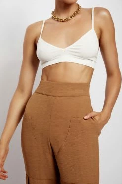 WNT Malika Straight Leg Trousers - Tan 18 WNT Malika Straight Leg Trousers - Tan