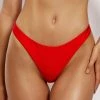 GLD Bambi Cheeky Cut Bikini Bottoms - Red