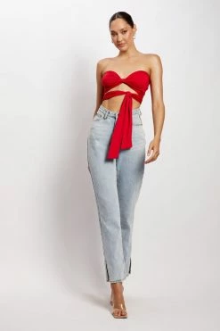 WXI Lea Multi Way Crop Top - Chilli Pepper Two Piece Sets