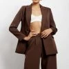WNT Elena Oversized Blazer - Chocolate Two Piece Sets
