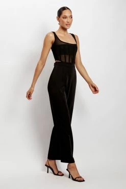 WNG Saskia Straight Leg Trousers - Black 8 WNG Saskia Straight Leg Trousers - Black